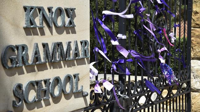 The front gates of Knox Grammar School