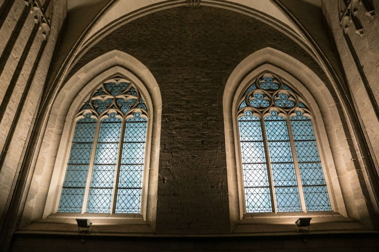 Large windows in church