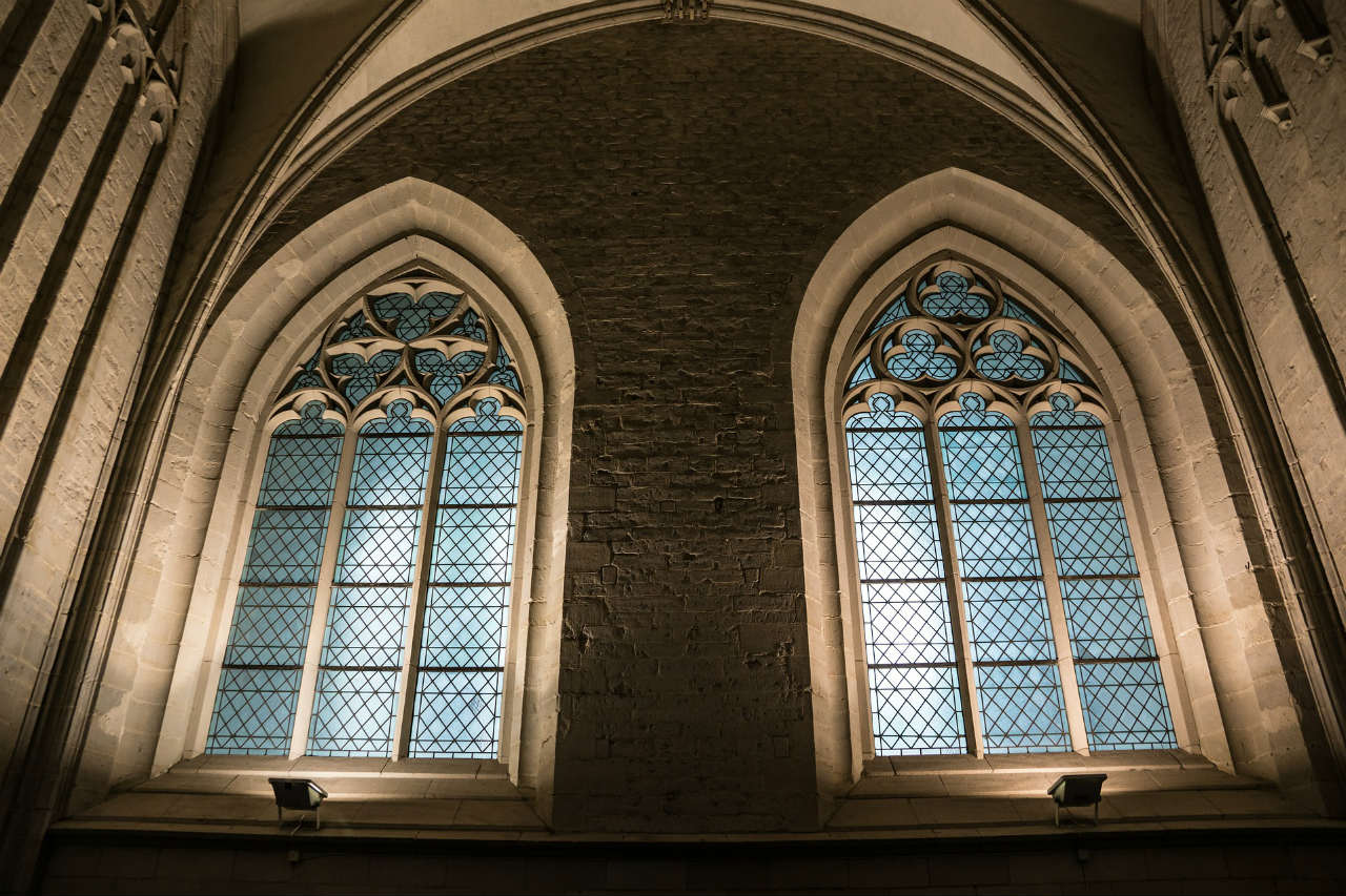 Large windows in church