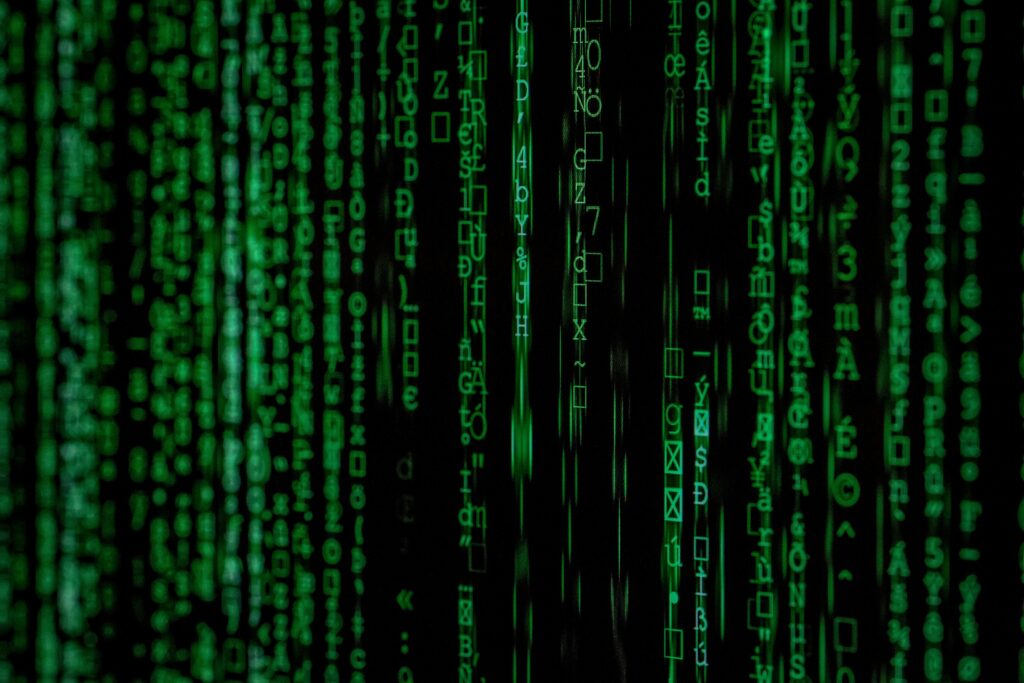 matrix-style code