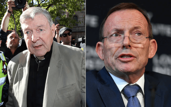 tony abbott leaving pell’s prison