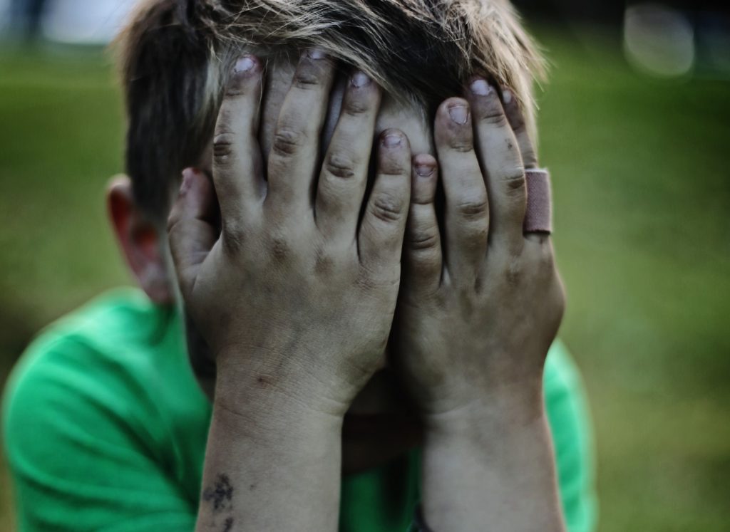 boy crying