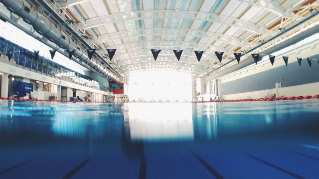 empty olympic swimming pool
