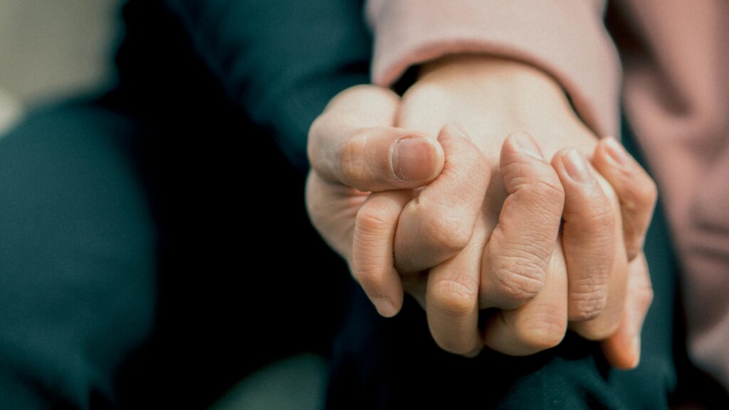 people holding hands