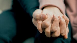 people holding hands