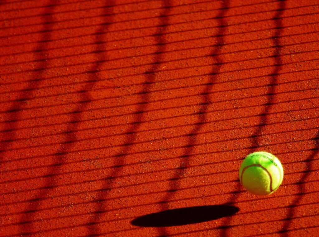 tennis ball on a court