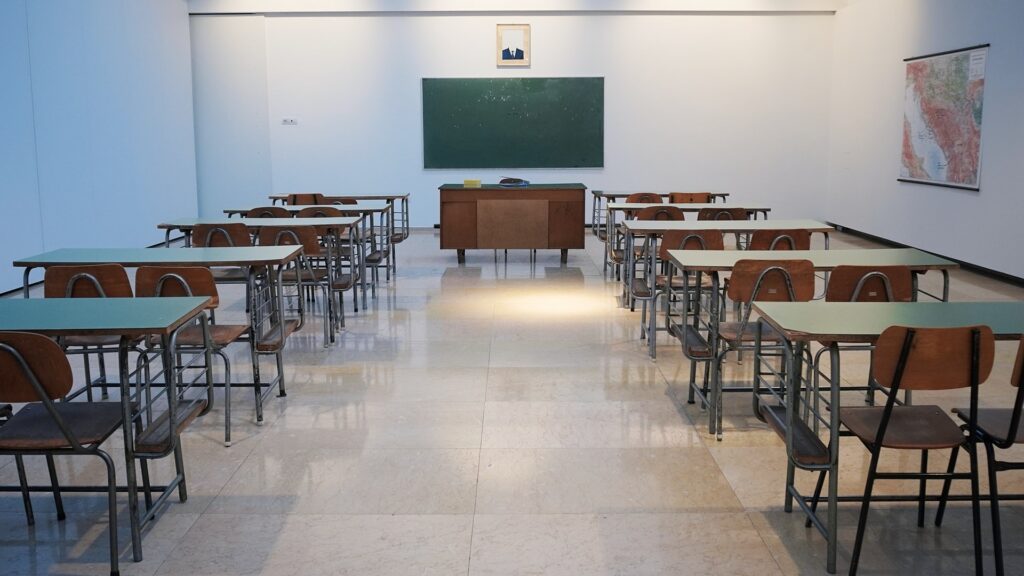 empty classroom