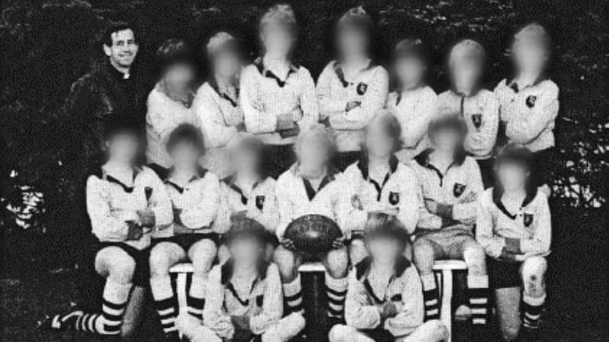 caruana and the school rugby team
