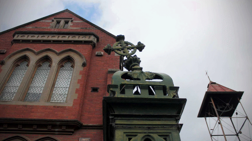 facade of a church