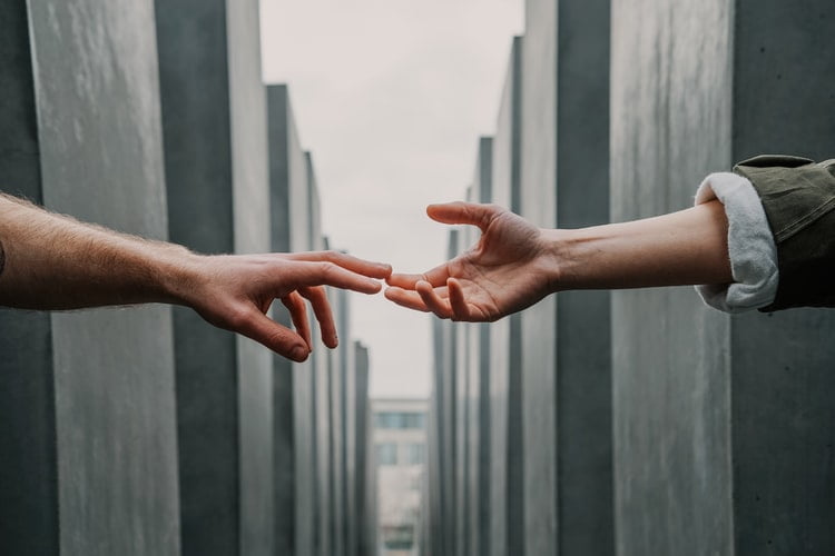 people supporting each other