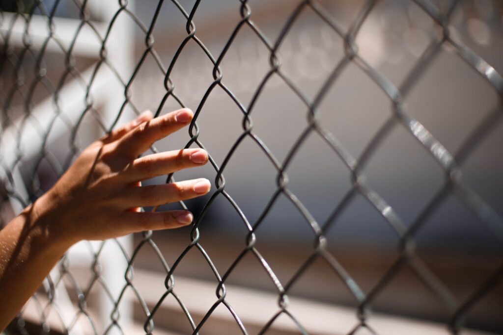 child in a detention centre