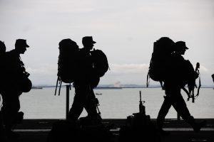 adf soldiers on a naval ship